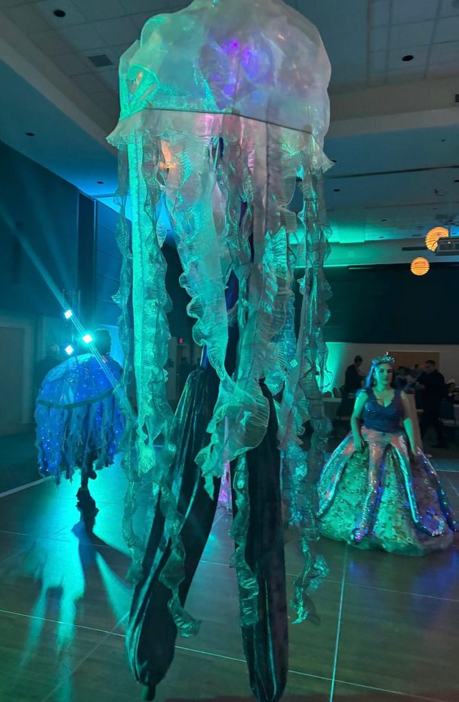 Jellyfish Stilts Performer at Corporate Event